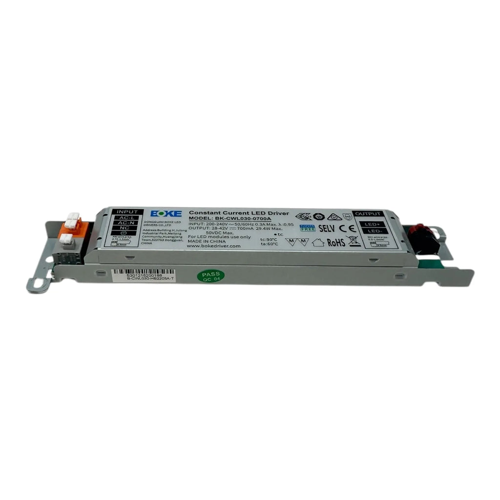 30W Constant Current LED Driver Linear Aluminium | Boke BK-CWL030-0700A
