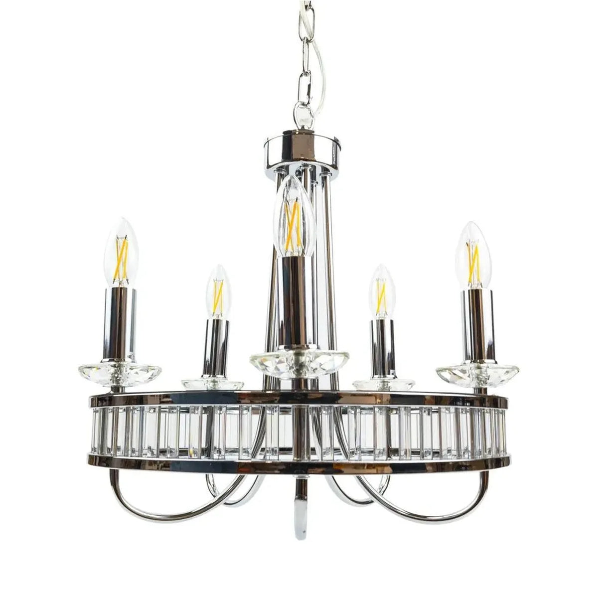 Crystal LED Chandelier 5-Light Dimmable E14 | Ledison
