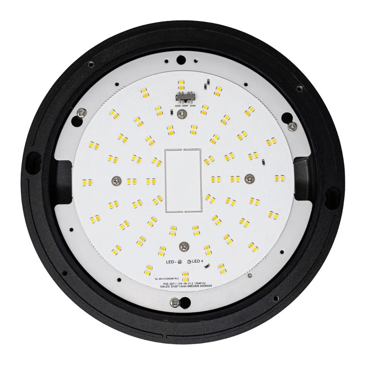 Nova LED Bulkhead 10W IP65 Tri-Colour Full & Half Moon | Ledison