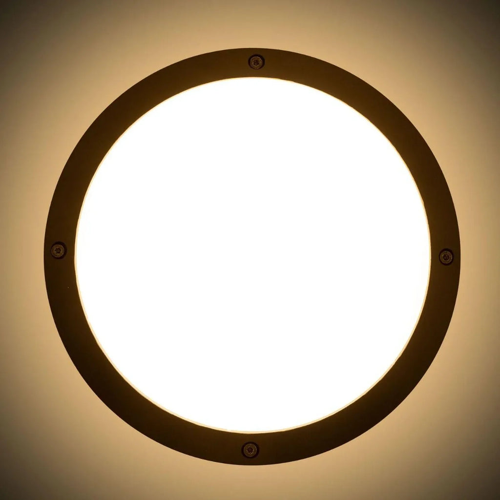 Nova LED Bulkhead 10W IP65 Tri-Colour Full & Half Moon | Ledison