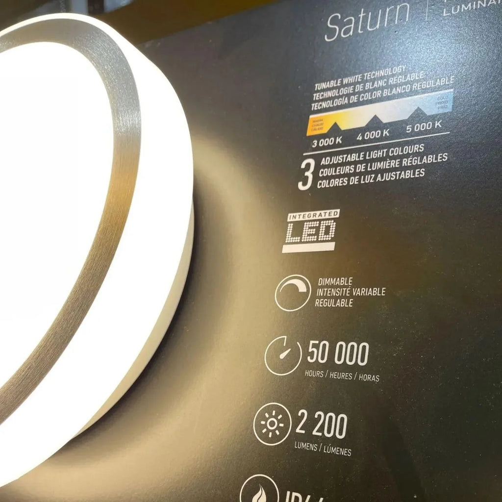 Artika Saturn Flush Mount LED Ceiling Light 25W 1750lm Dimmable
