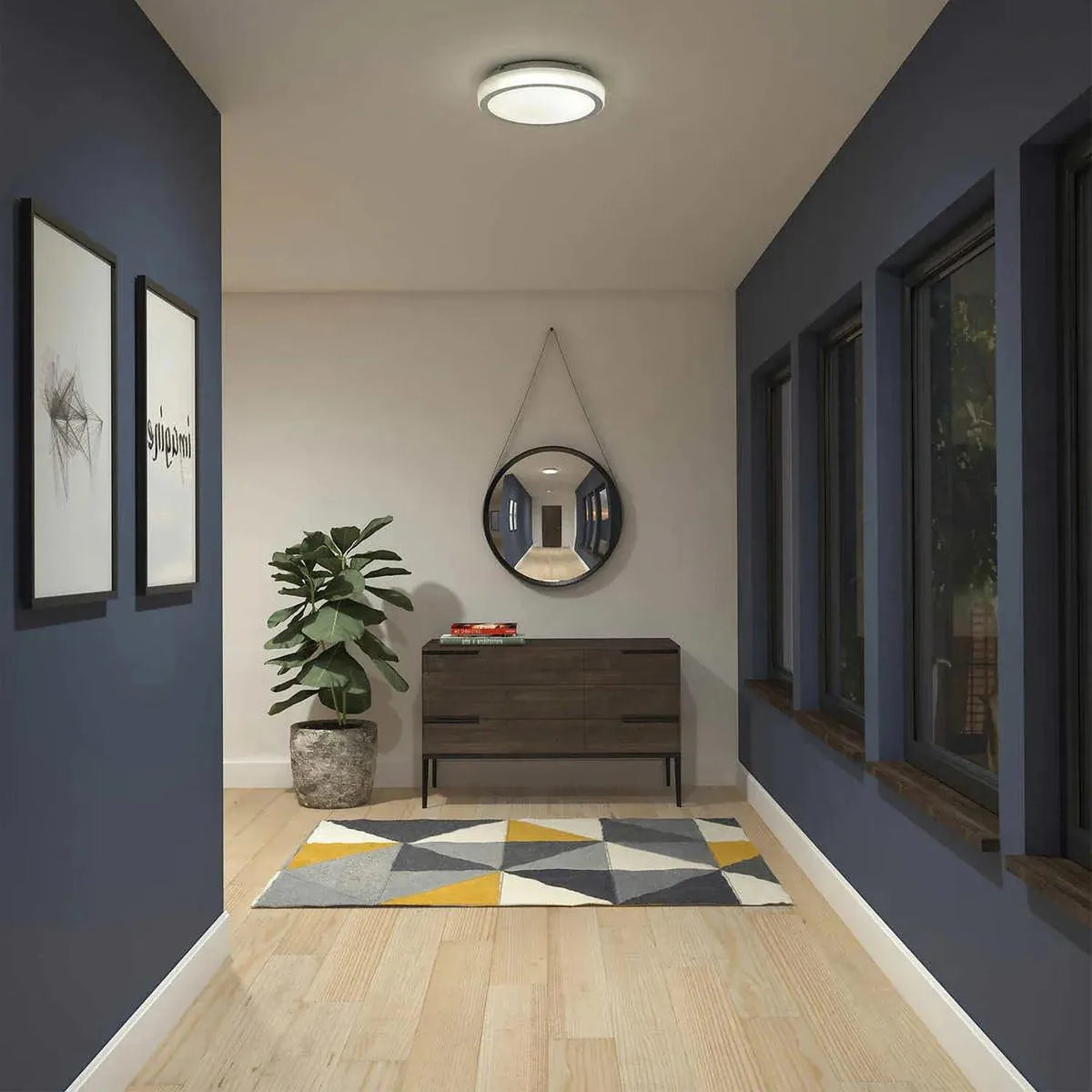 Artika Saturn Flush Mount LED Ceiling Light 25W 1750lm Dimmable