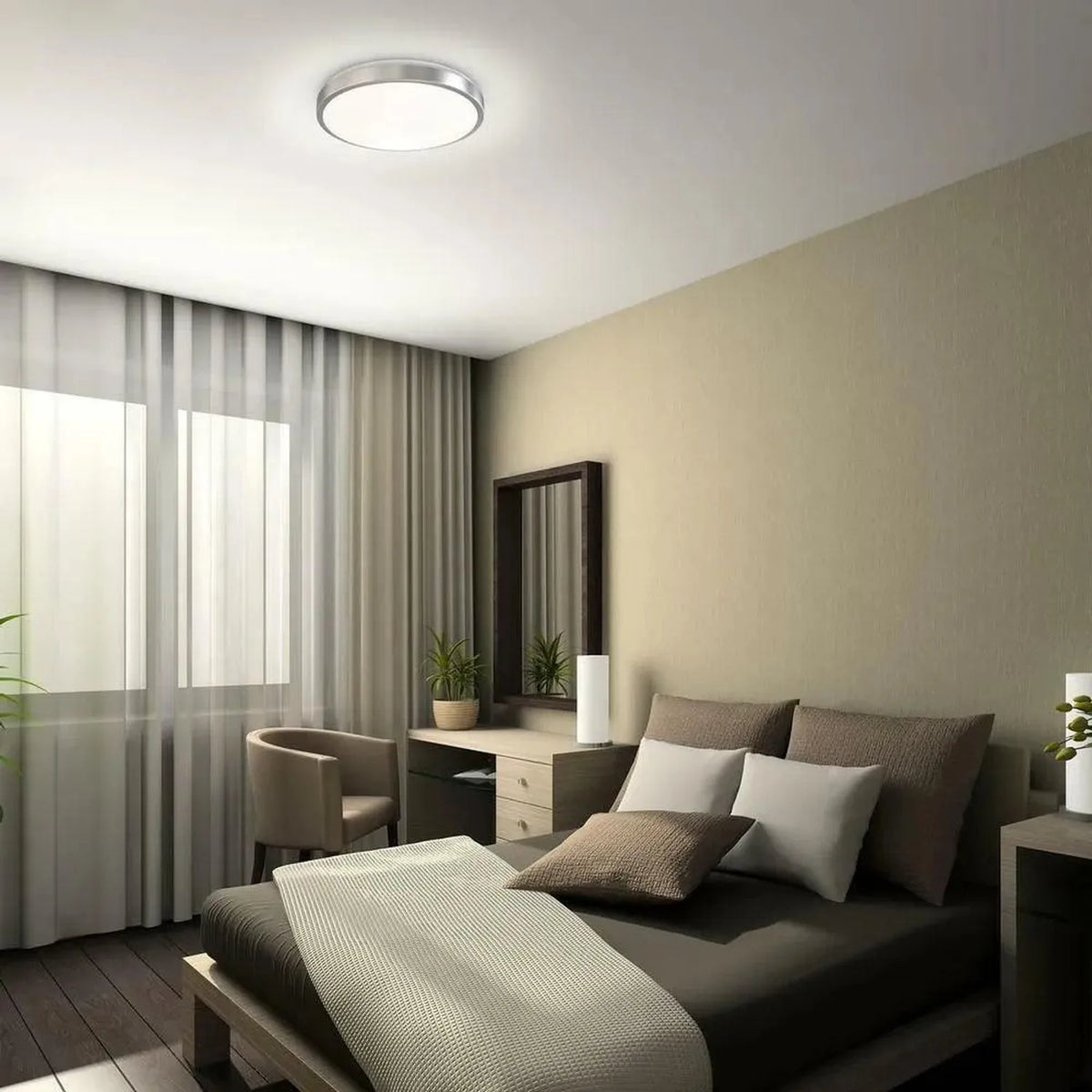 Artika Saturn Flush Mount LED Ceiling Light 25W 1750lm Dimmable