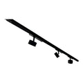 LED Track Lighting Set 3x 10W Spotlights 1M Rail | Ledison