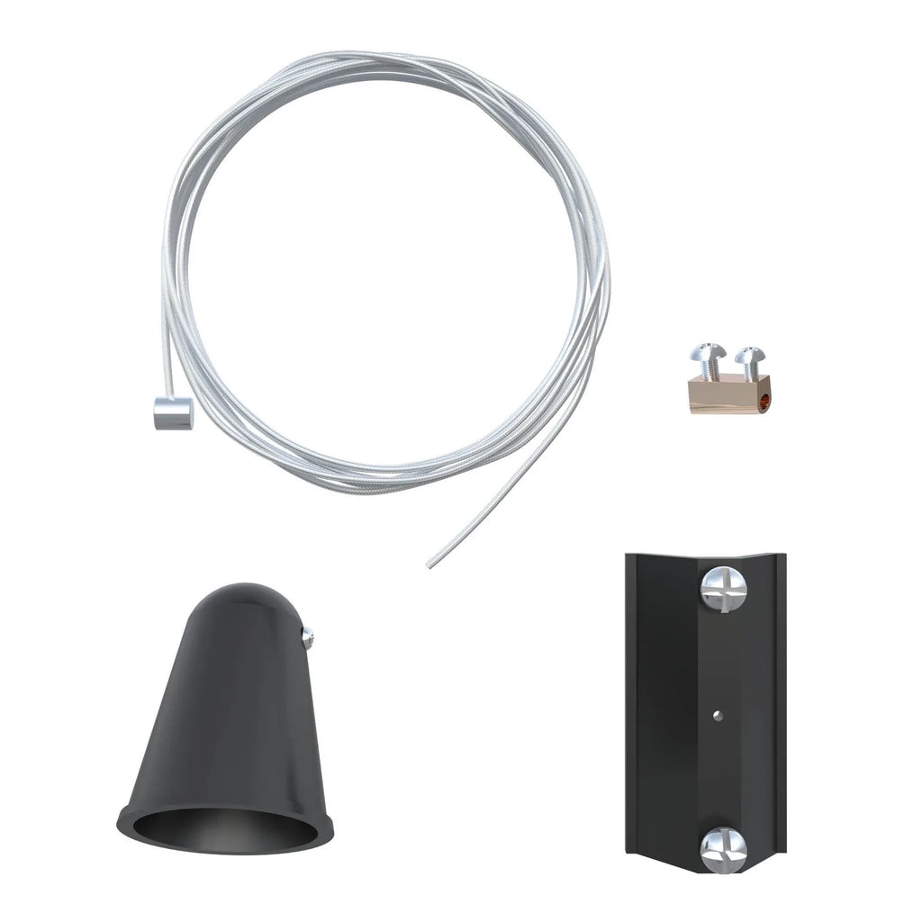 LED Track Lighting Set 3x 10W Spotlights 1M Rail | Ledison