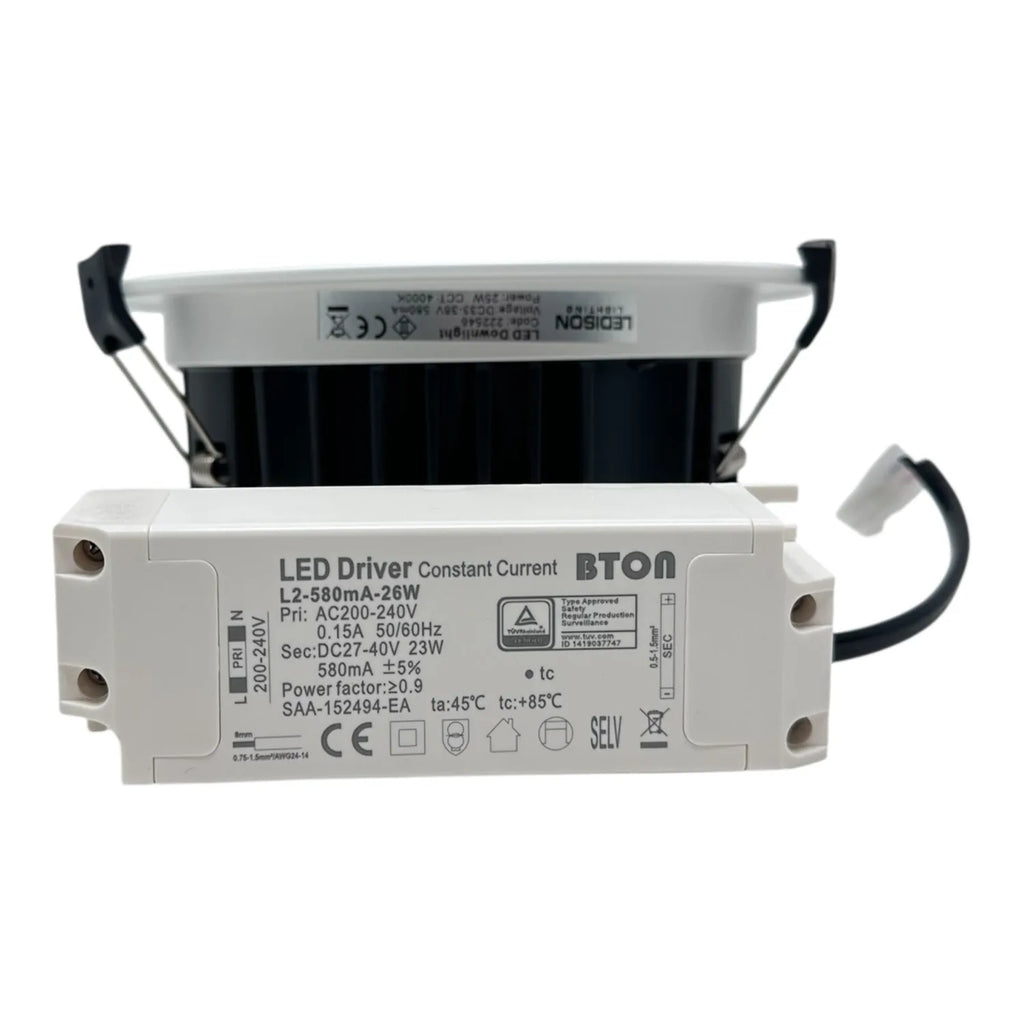 25W LED Downlight 4000K Dimmable 190mm | Ledison