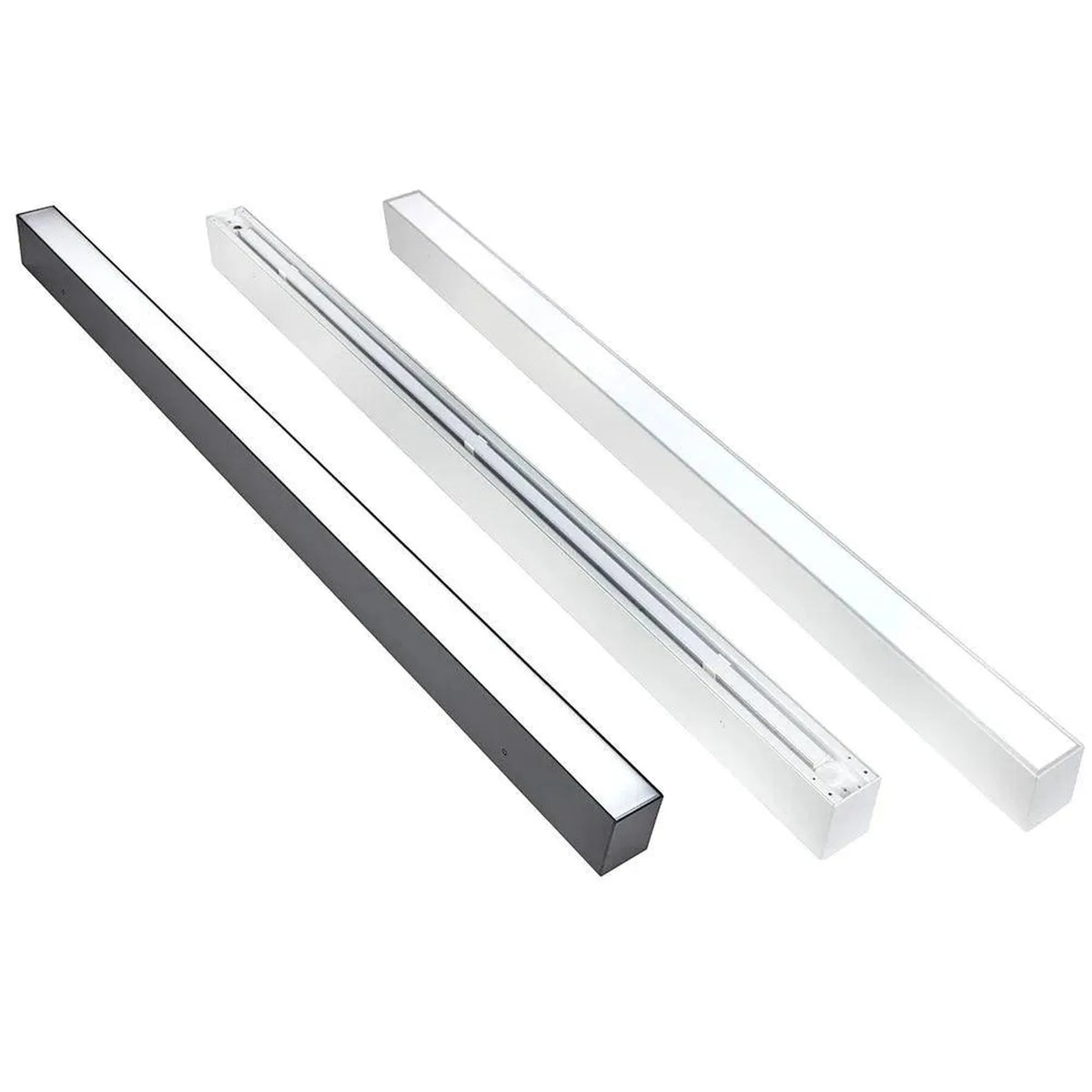 36W LED Batten Light 120cm White & Black | Ledison Triumph