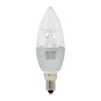 5.5W LED Candle Bulb Clear Dome E14 Dimmable 2700K | Ledison