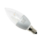 5.5W LED Candle Bulb Clear Dome E14 Dimmable 2700K | Ledison