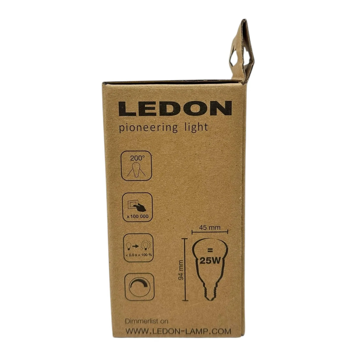 LED E14 Bulb P45 Dimmable 5W 2700K Warm White | Ledon