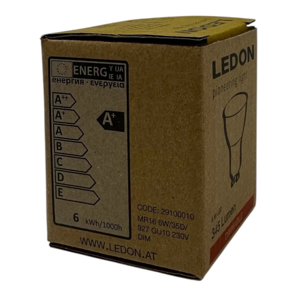LED GU10 Bulb 6W 2700K Warm White Dimmable | Ledon