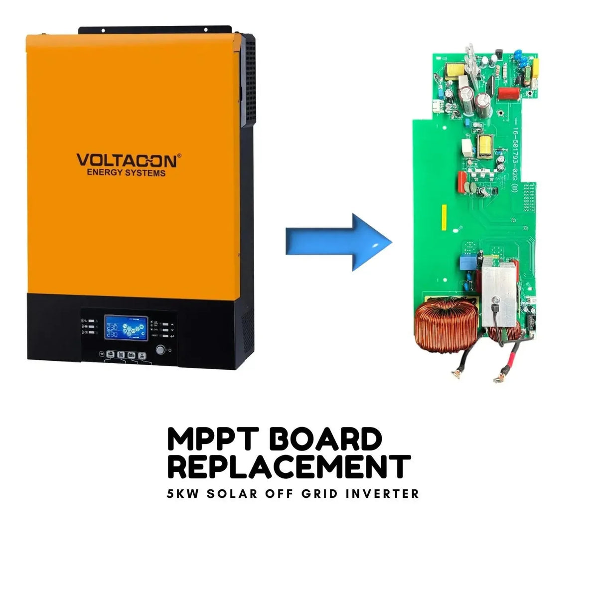 MPPT Replacement Board 120-450VDC for 5kW Off-Grid Inverter | Voltacon