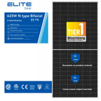 Elite Solar 625W Bifacial N-Type Dual Glass Solar Panel | Pallet of 36
