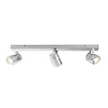 Knight Chrome 3 Spot Bathroom Ceiling Light with LED GU10 Bulbs | Ledison