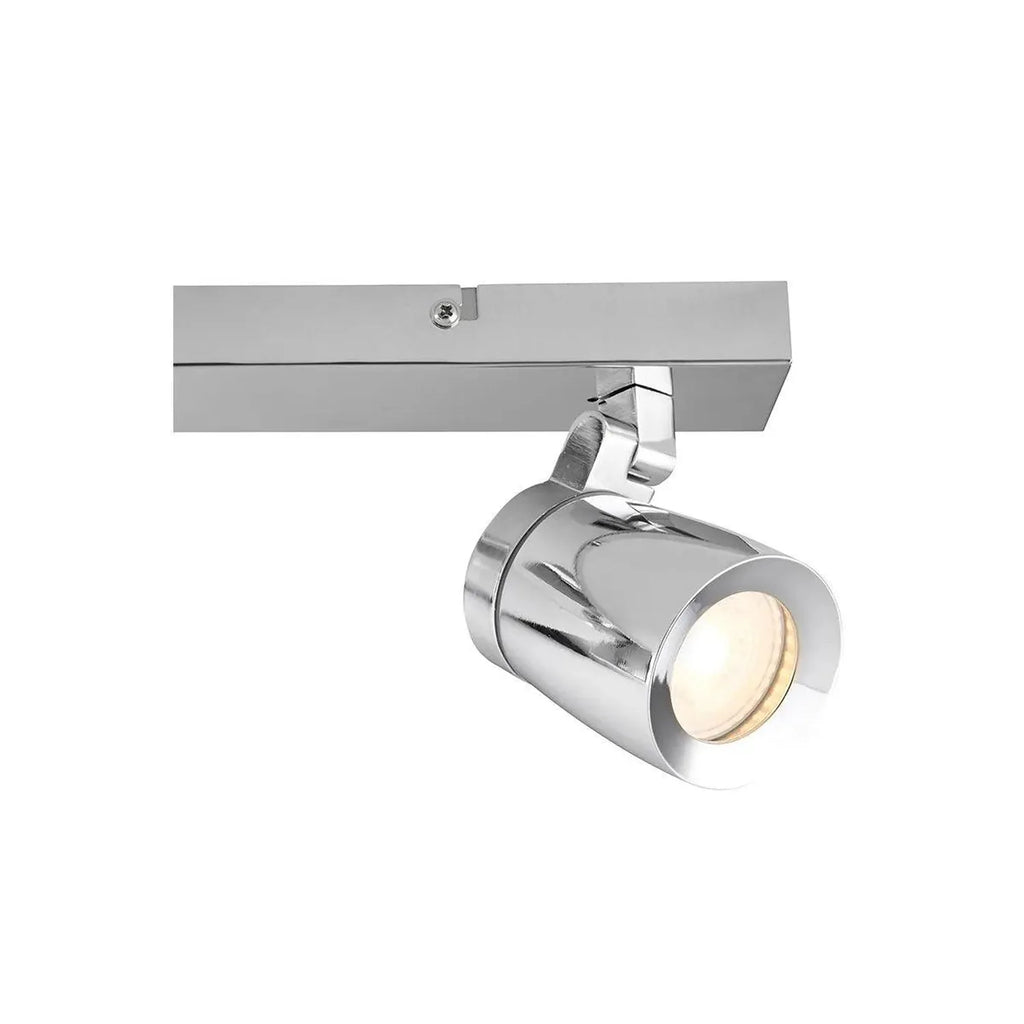 Knight Chrome 3 Spot Bathroom Ceiling Light with LED GU10 Bulbs | Ledison