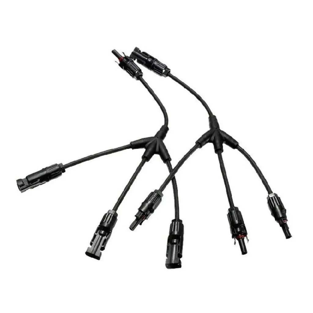 Solar Y-Branch Cable Splitter 3-Way In 1-Way Out MC4-Compatible