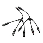 Solar Y-Branch Cable Splitter 3-Way In 1-Way Out MC4-Compatible