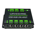Heavy Duty USB Hub 4-Port Switchable Dual Host | Waveshare