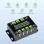 Heavy Duty USB Hub 4-Port Switchable Dual Host | Waveshare