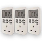 Easy Read Electronic Timer Plug Pack of 3 | Uni-Com
