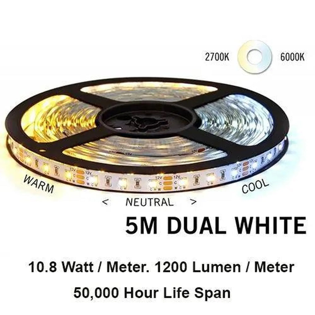 LED Strip Light Dual Colour 18W/m 24V 5m | Ledison Mi-Light