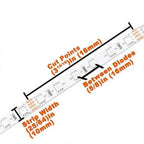 LED Strip Light 5-in-1 RGB CCT Warm & Cool White 24V 5M | Ledison