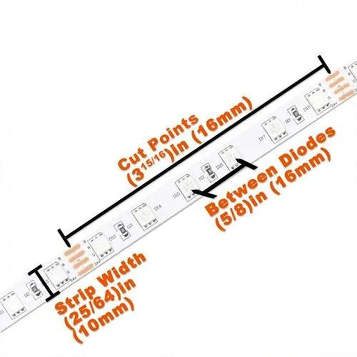 LED Strip Light 5-in-1 RGB CCT Warm & Cool White 24V 5M | Ledison