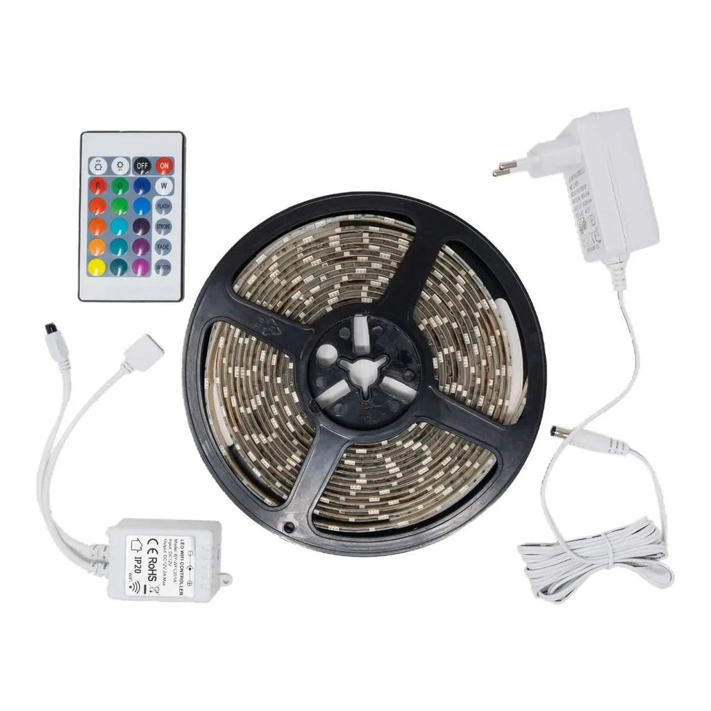Smart WiFi RGB+White LED Strip Light 5m 12V 24W | Ledison