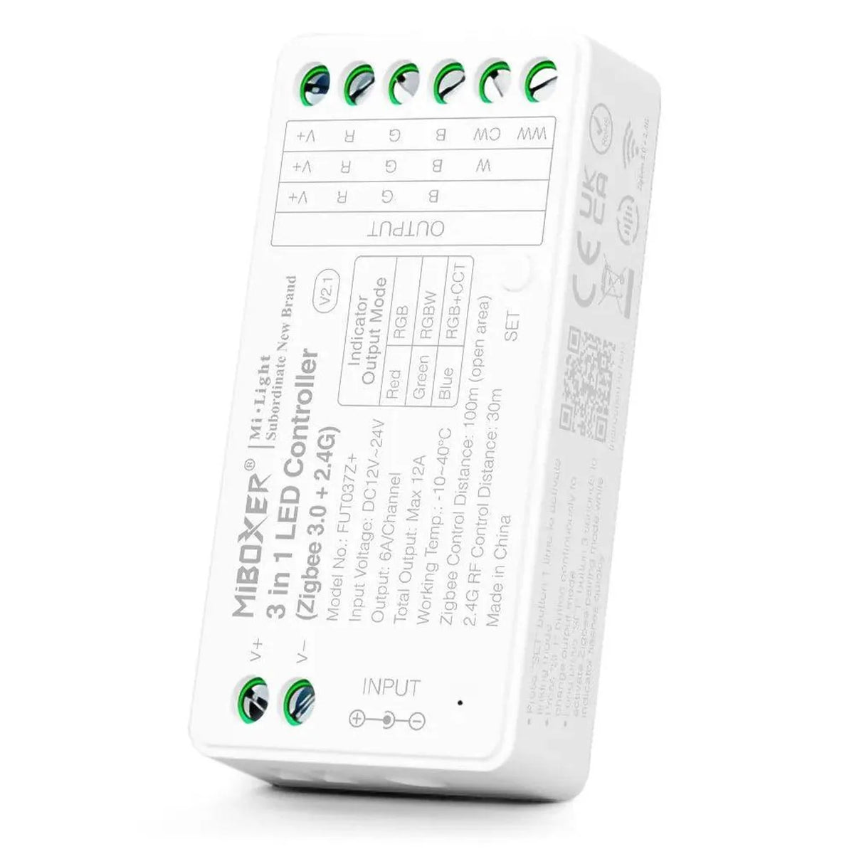 LED Strip Controller Zigbee 3.0 +2.4G RGB/RGBW/CCT | FUT037Z+