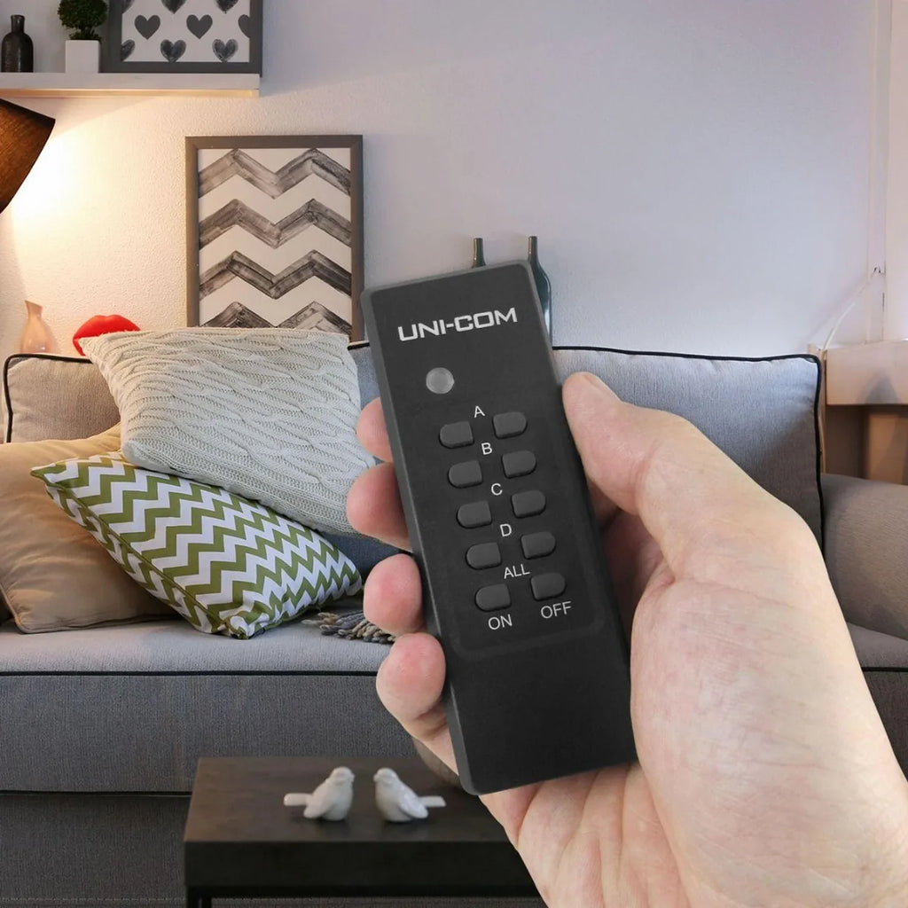 UNI-COM Remote Control Sockets Pack of 3 | 20m Range