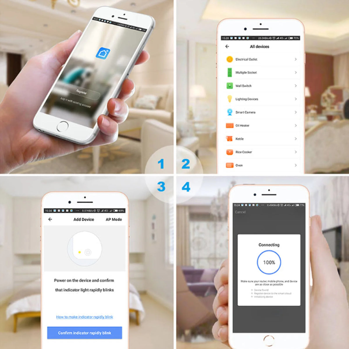 Smart WiFi Plug 3500W UK & EU Socket | Volta-Switch
