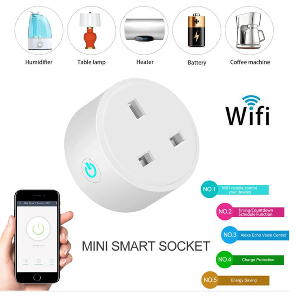 Smart WiFi Plug 3500W UK & EU Socket | Volta-Switch