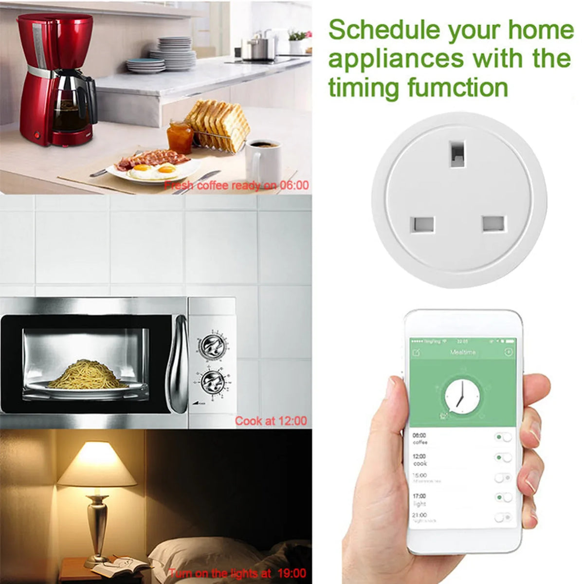 Smart WiFi Plug 3500W UK & EU Socket | Volta-Switch
