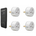 UNI-COM Remote Control Sockets Pack of 4 | 20m Range