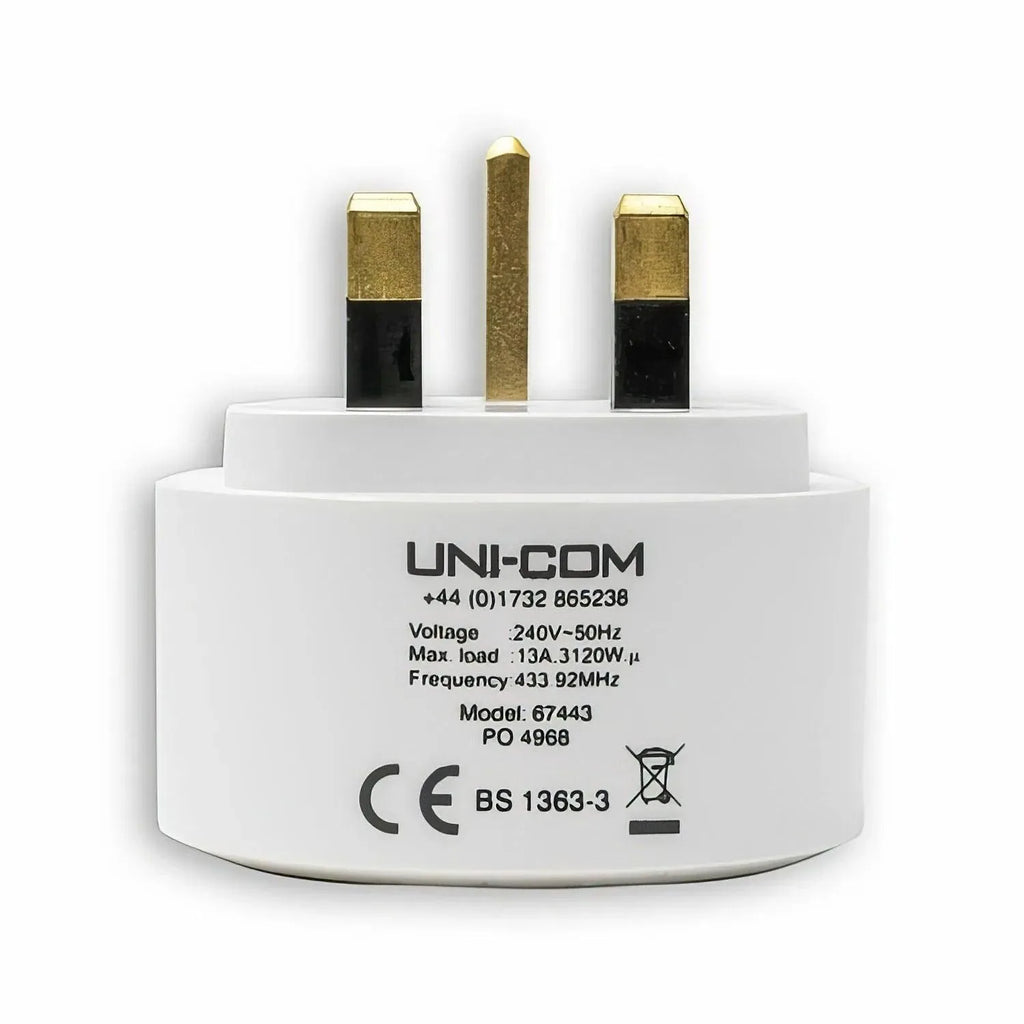 UNI-COM Remote Control Sockets Pack of 4 | 20m Range