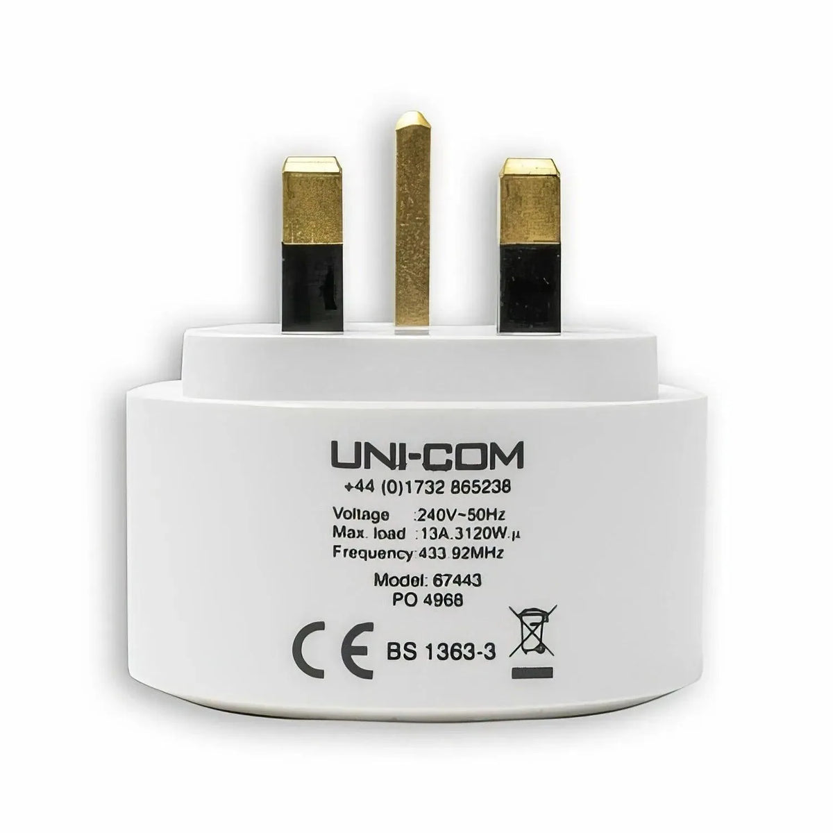 UNI-COM Remote Control Sockets Pack of 4 | 20m Range