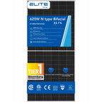 625W Bifacial N-Type Solar Panel Dual Glass | Pallet of 6