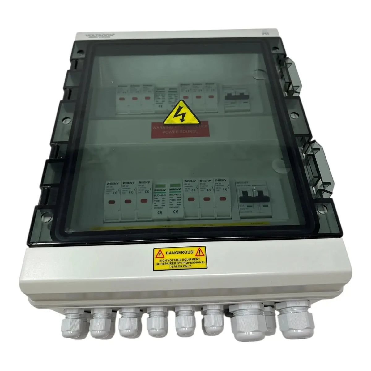 Solar PV Combiner Box 6-In 2-Out 1000VDC IP65 | Voltacon