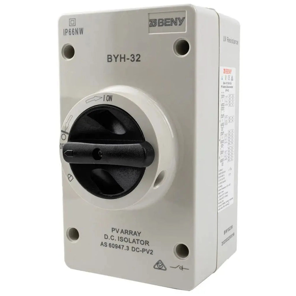 Solar DC Isolator Switch 32A 1000V IP66 | Volta-Switch