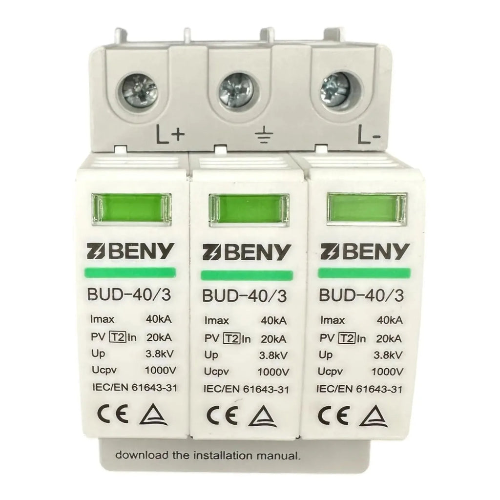 DC Surge Protection Device Type 2 1000V 40kA | Voltacon PV-Guard-1000