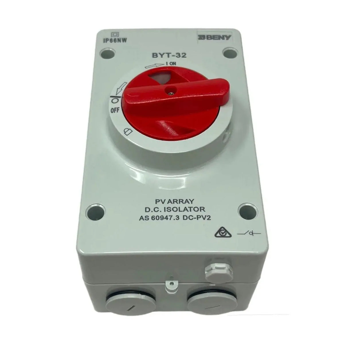 Solar DC Isolator Switch 32A 1200V IP66 | Volta-Switch
