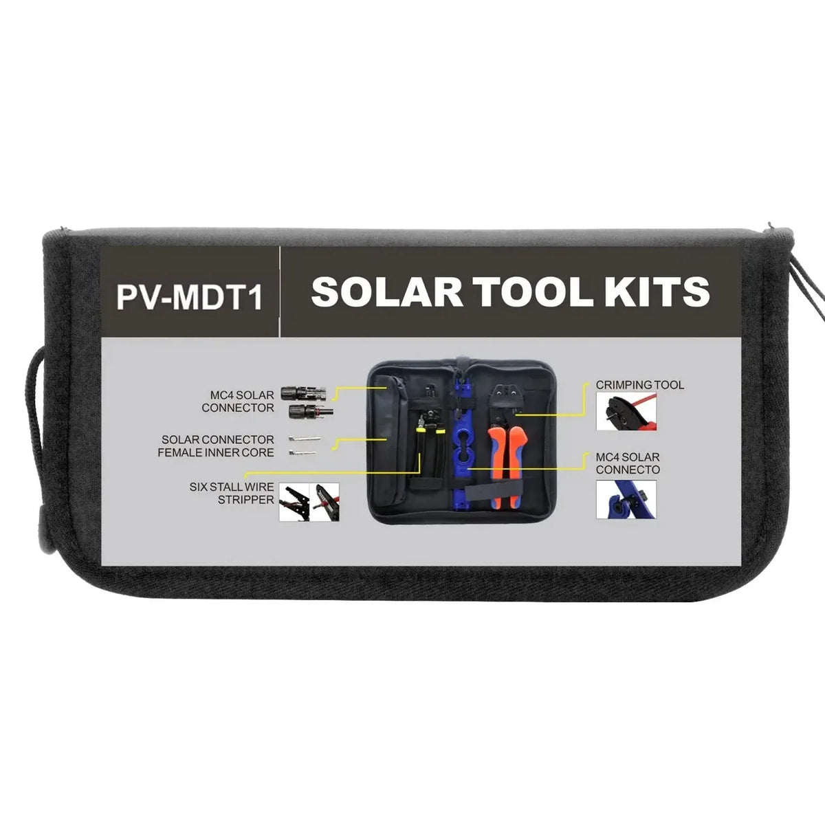 MC4 Solar Cable Tool Kit | Crimping Stripping & Spanners