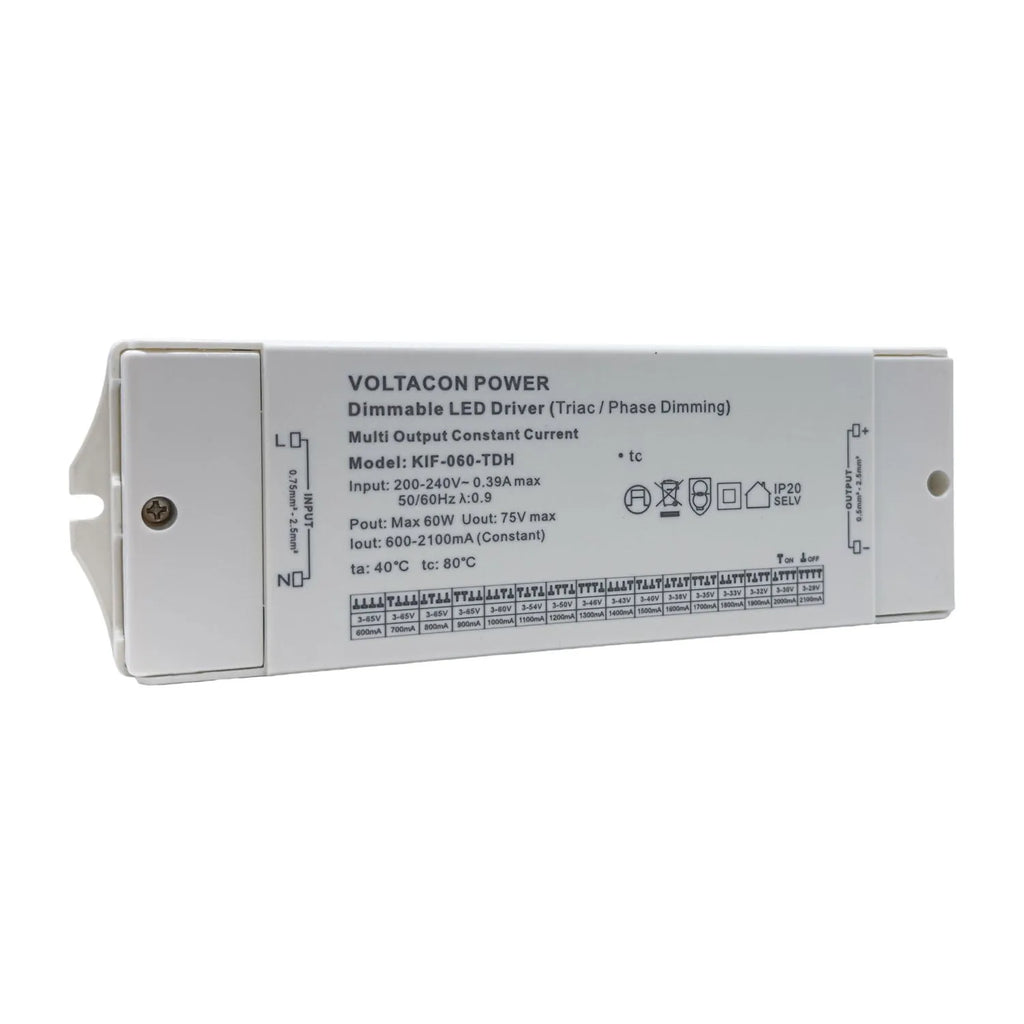 60W Constant Current LED Dimmable Driver TRIAC/ELV | Euchips EUP45T-1HMC-0
