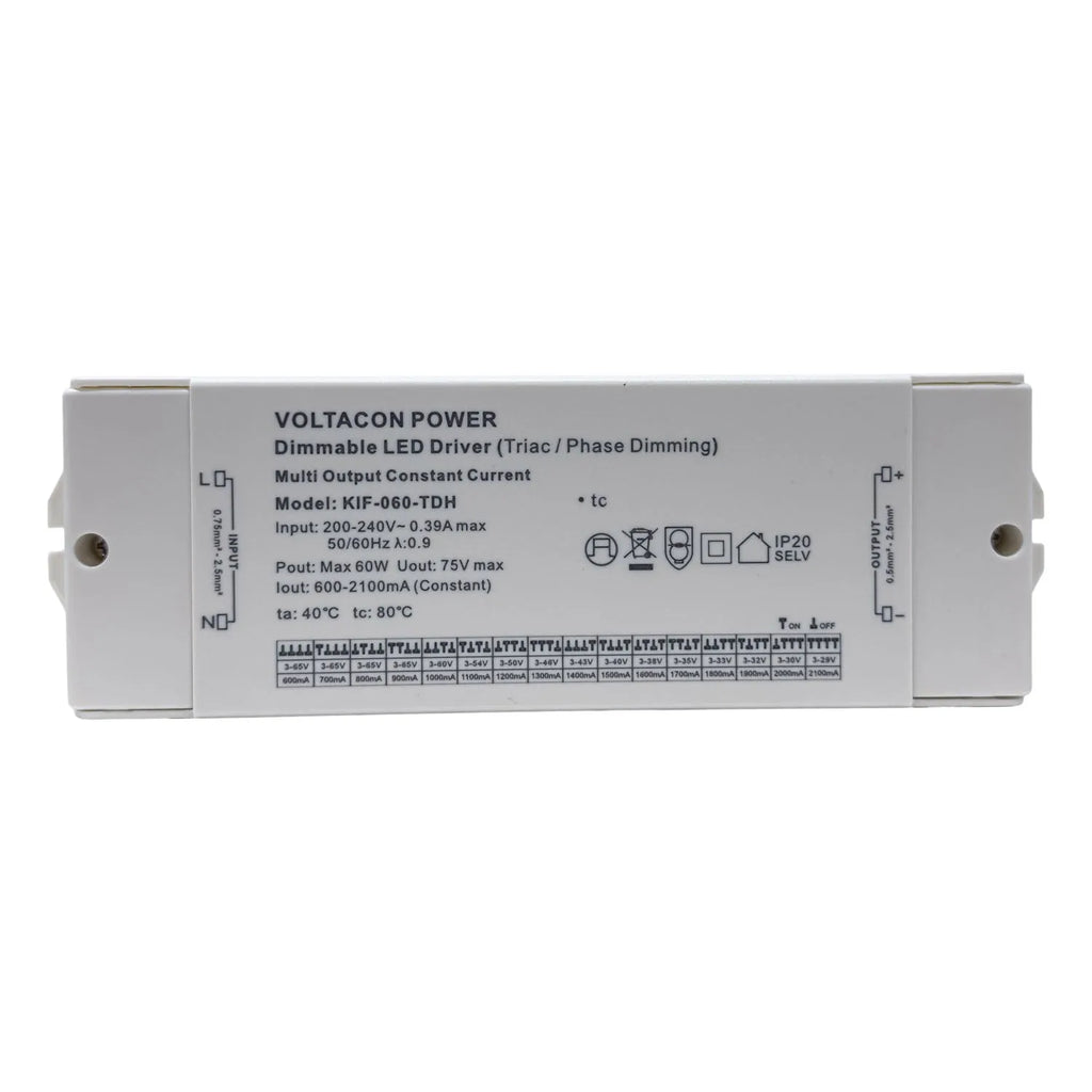 60W Constant Current LED Dimmable Driver TRIAC/ELV | Euchips EUP45T-1HMC-0