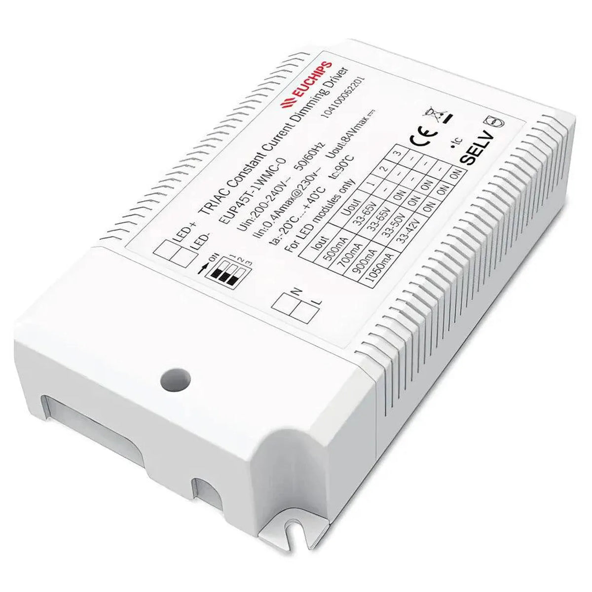 45W AC Triac Dimmable LED Driver 230V Constant Current | Euchips