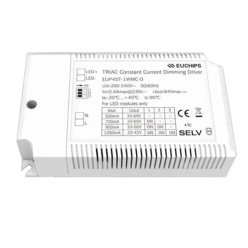 45W AC Triac Dimmable LED Driver 230V Constant Current | Euchips