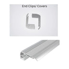 Aluminium LED Stair Nosing Profile Anti-Slip 1m | Ledison