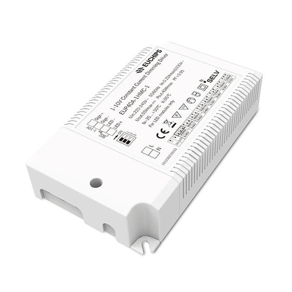 40W LED Driver 1-10V Dimmable Constant Current | Euchips