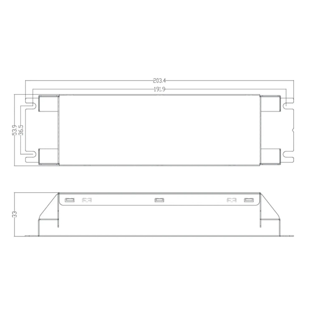 60W LED Driver 1-10V Constant Current Dimmable | Euchips EUP60A-1HMC-1