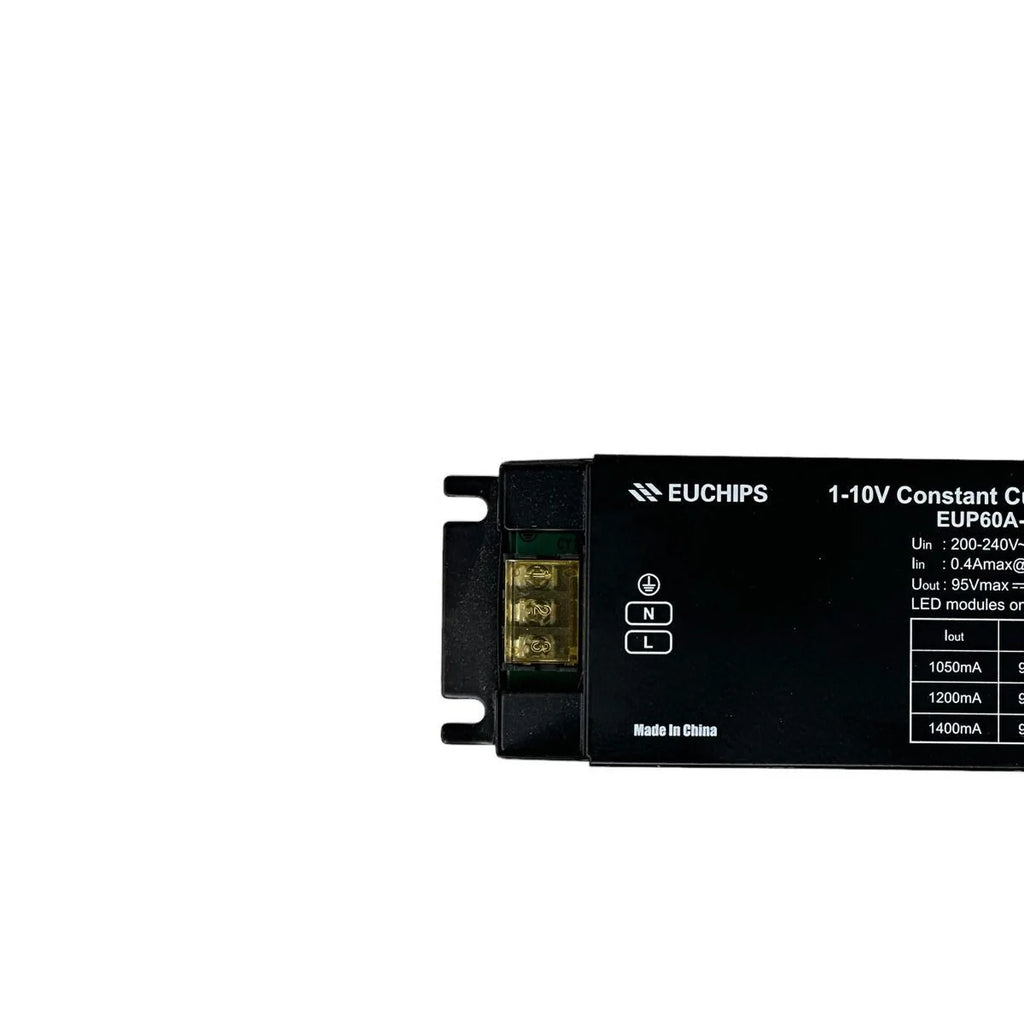 60W LED Driver 1-10V Constant Current Dimmable | Euchips EUP60A-1HMC-1